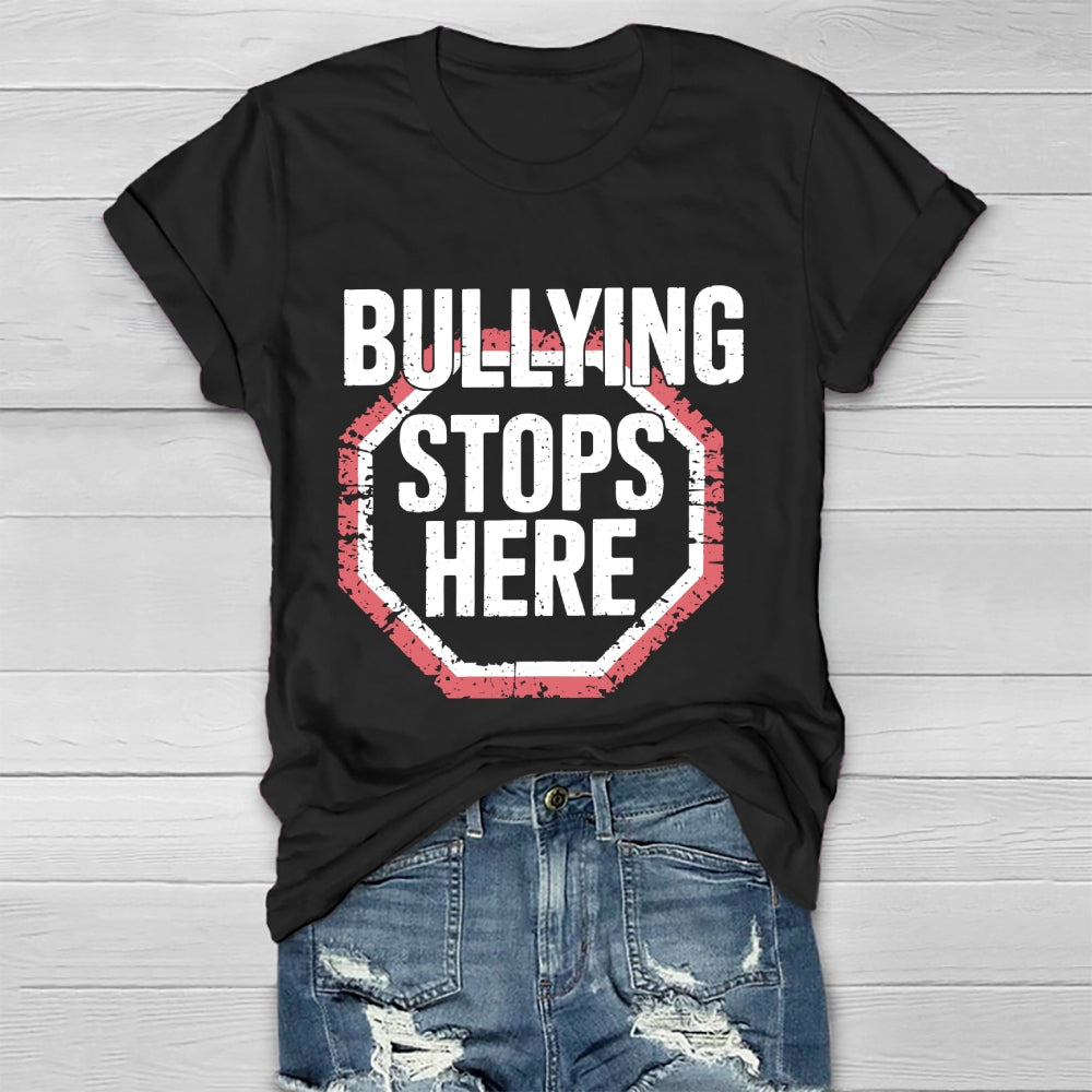 Bullying Stops Here Healthwear T-shirt