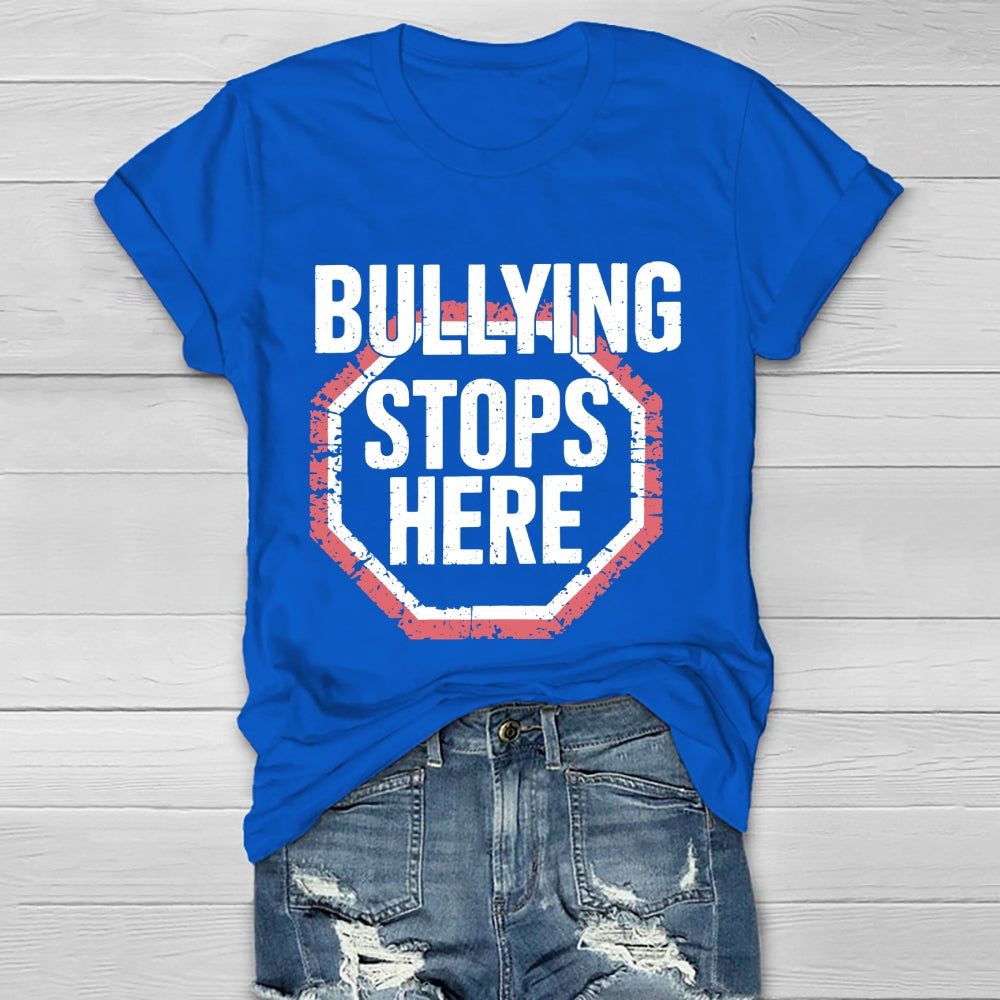 Bullying Stops Here Healthwear T-shirt