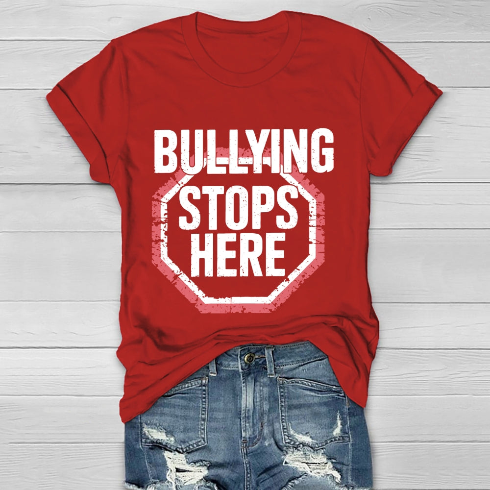 Bullying Stops Here Healthwear T-shirt