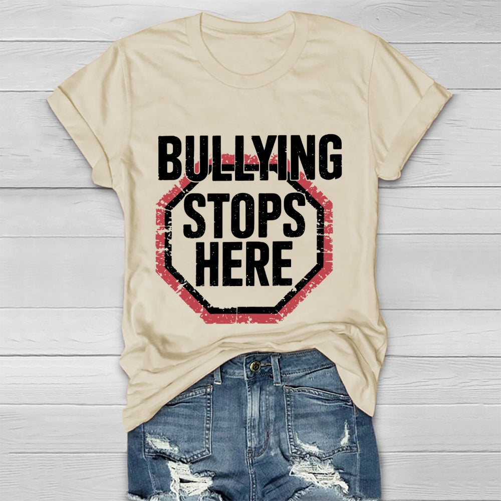 Bullying Stops Here Healthwear T-shirt