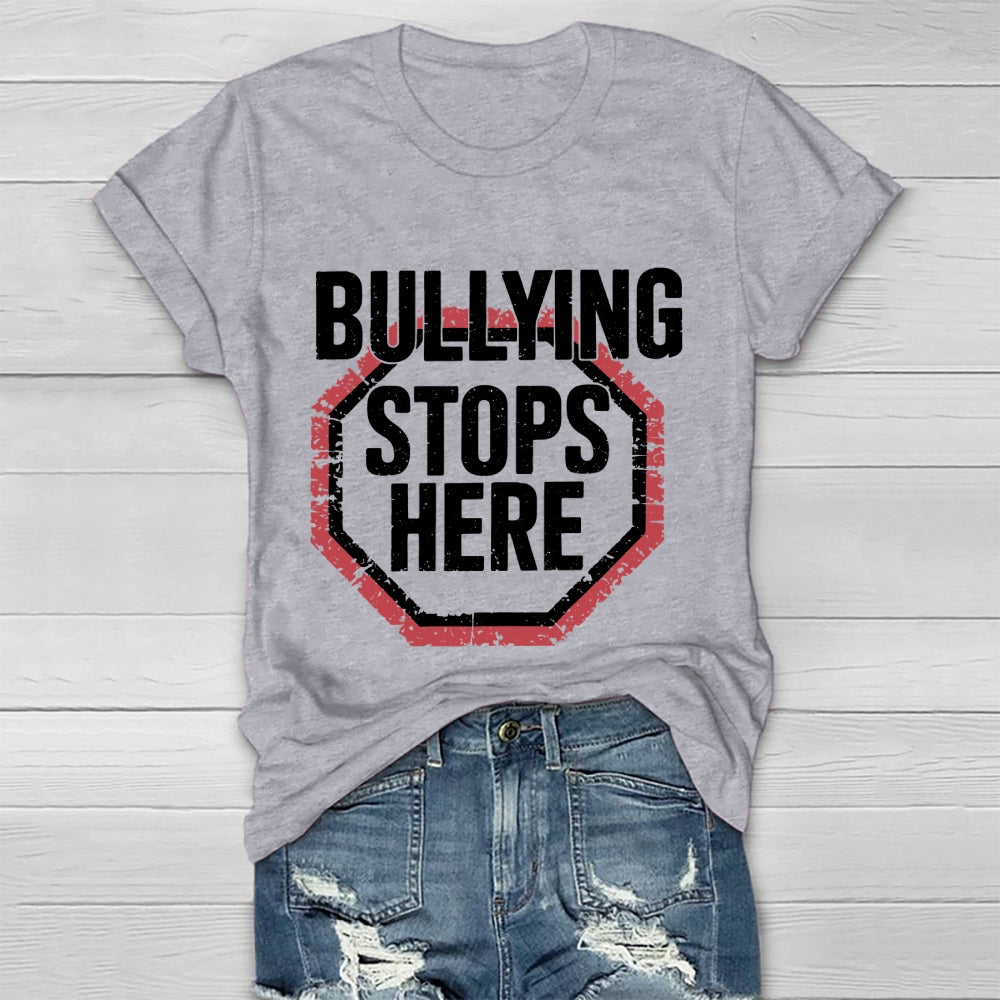 Bullying Stops Here Healthwear T-shirt