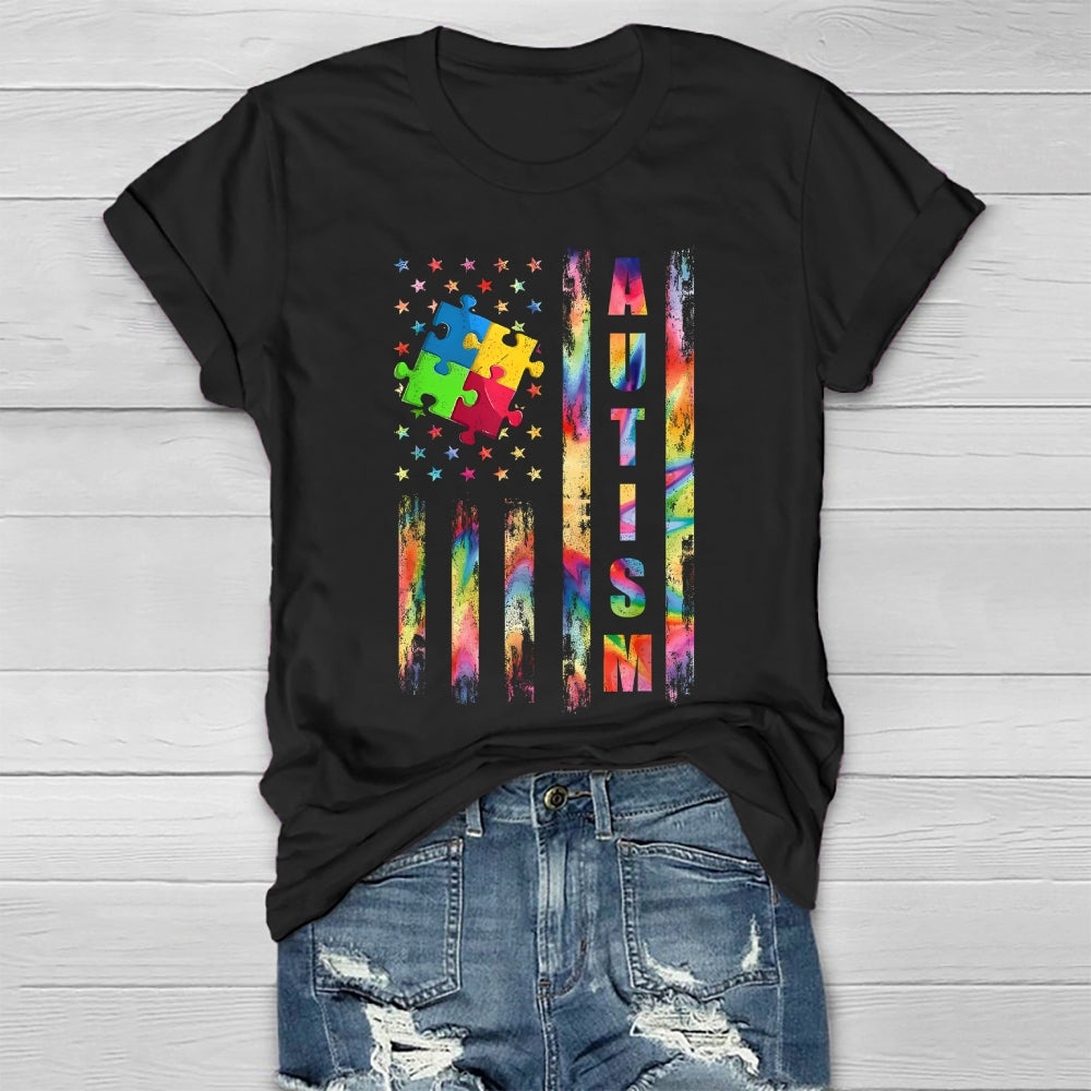 Autism Star Puzzle Healthwear T-shirt