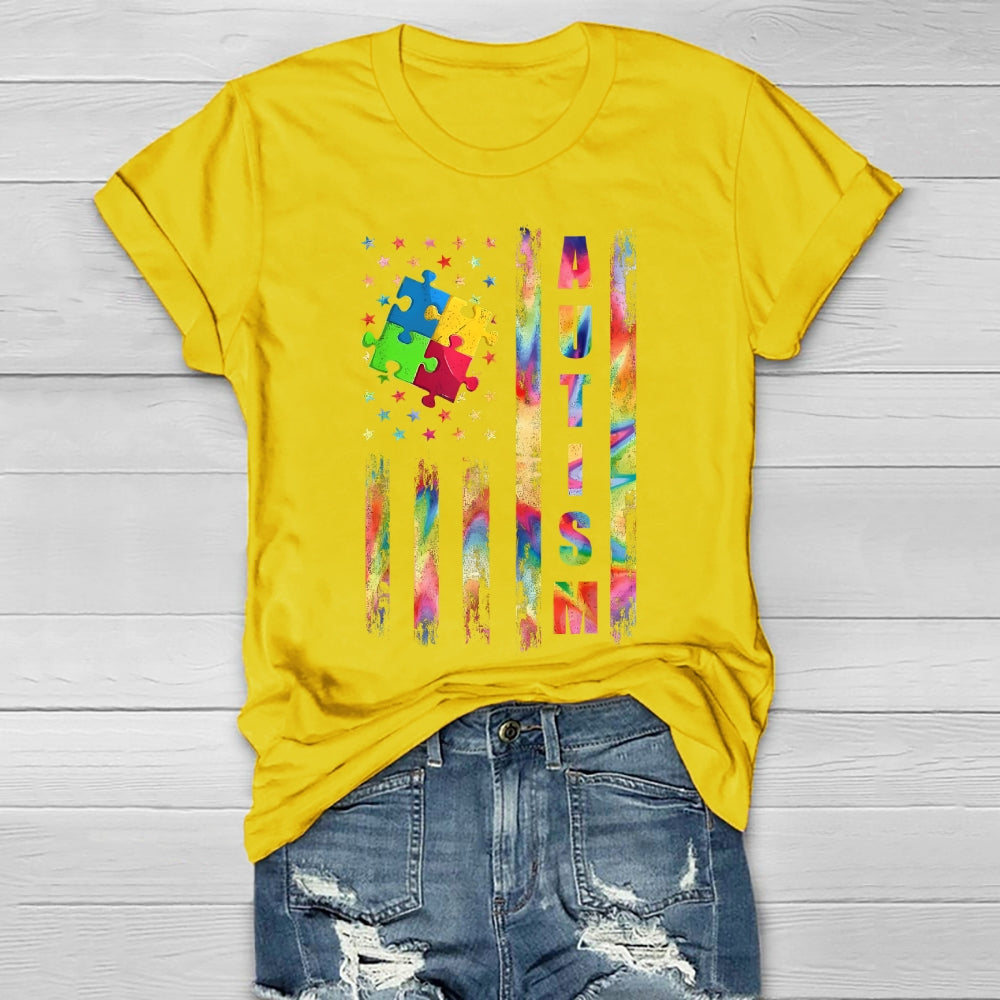 Autism Star Puzzle Healthwear T-shirt