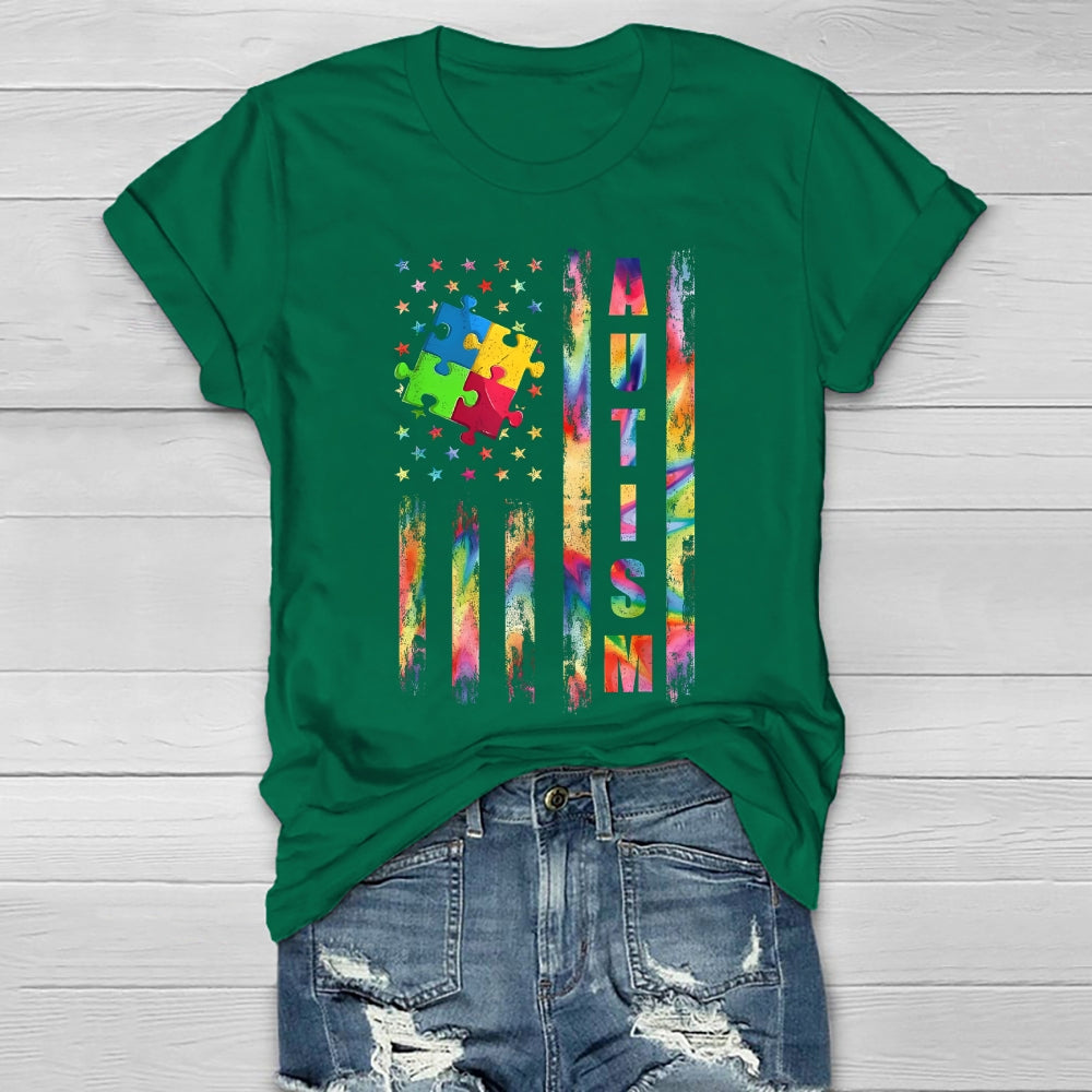 Autism Star Puzzle Healthwear T-shirt
