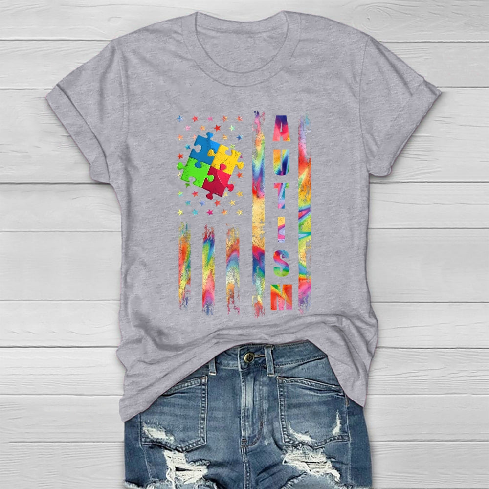 Autism Star Puzzle Healthwear T-shirt