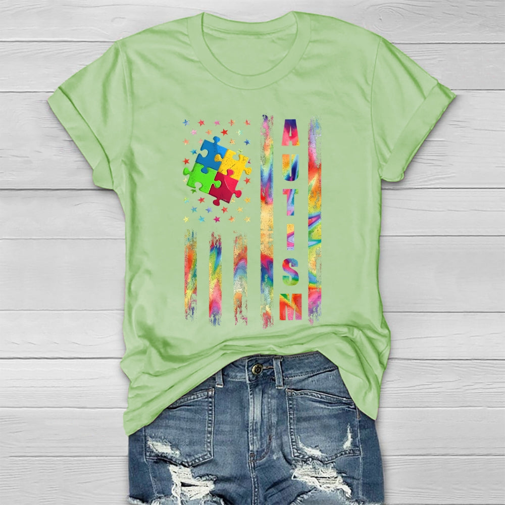 Autism Star Puzzle Healthwear T-shirt