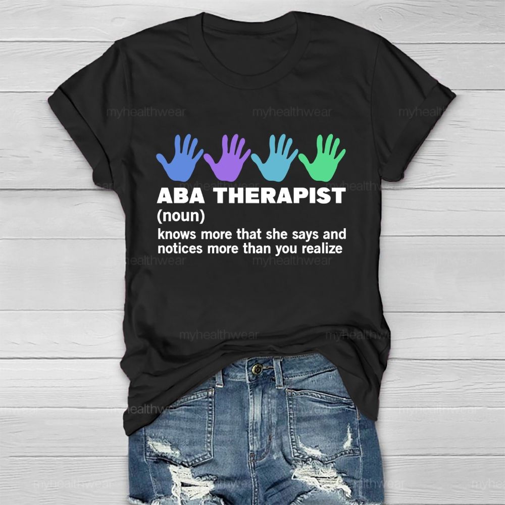 ABA Therapist Healthwear T-shirt