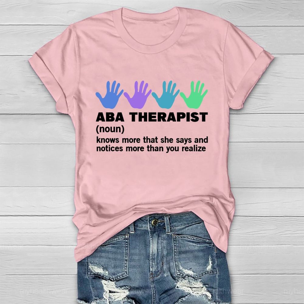 ABA Therapist Healthwear T-shirt