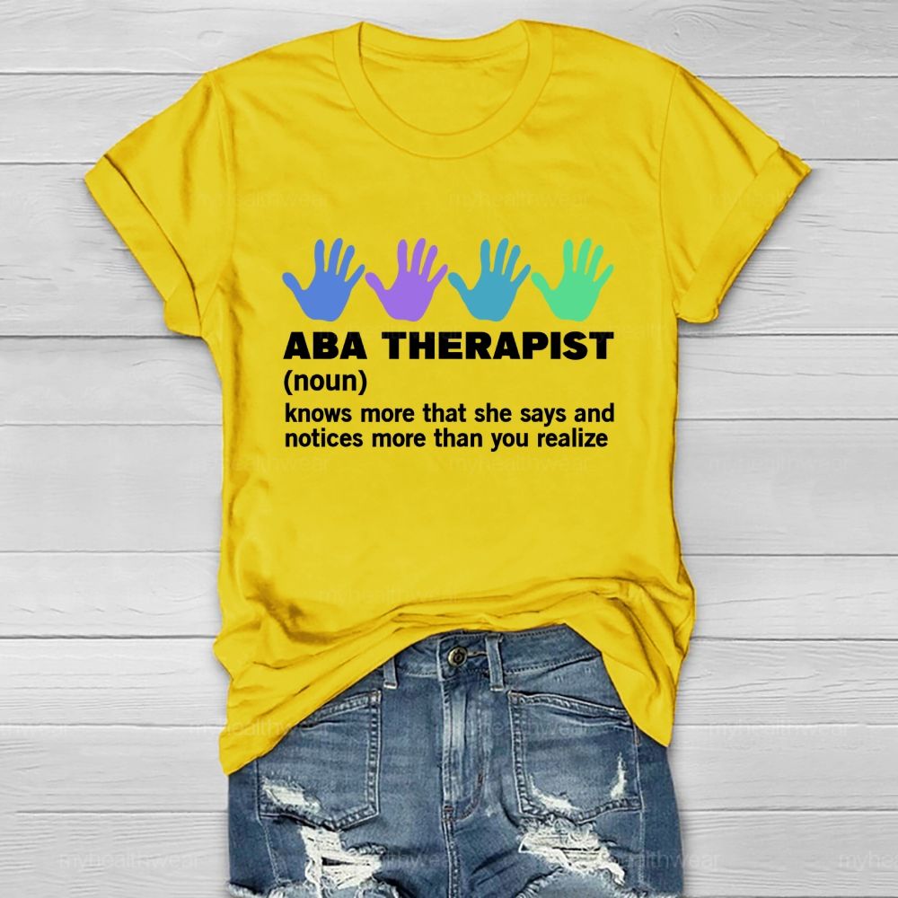 ABA Therapist Healthwear T-shirt
