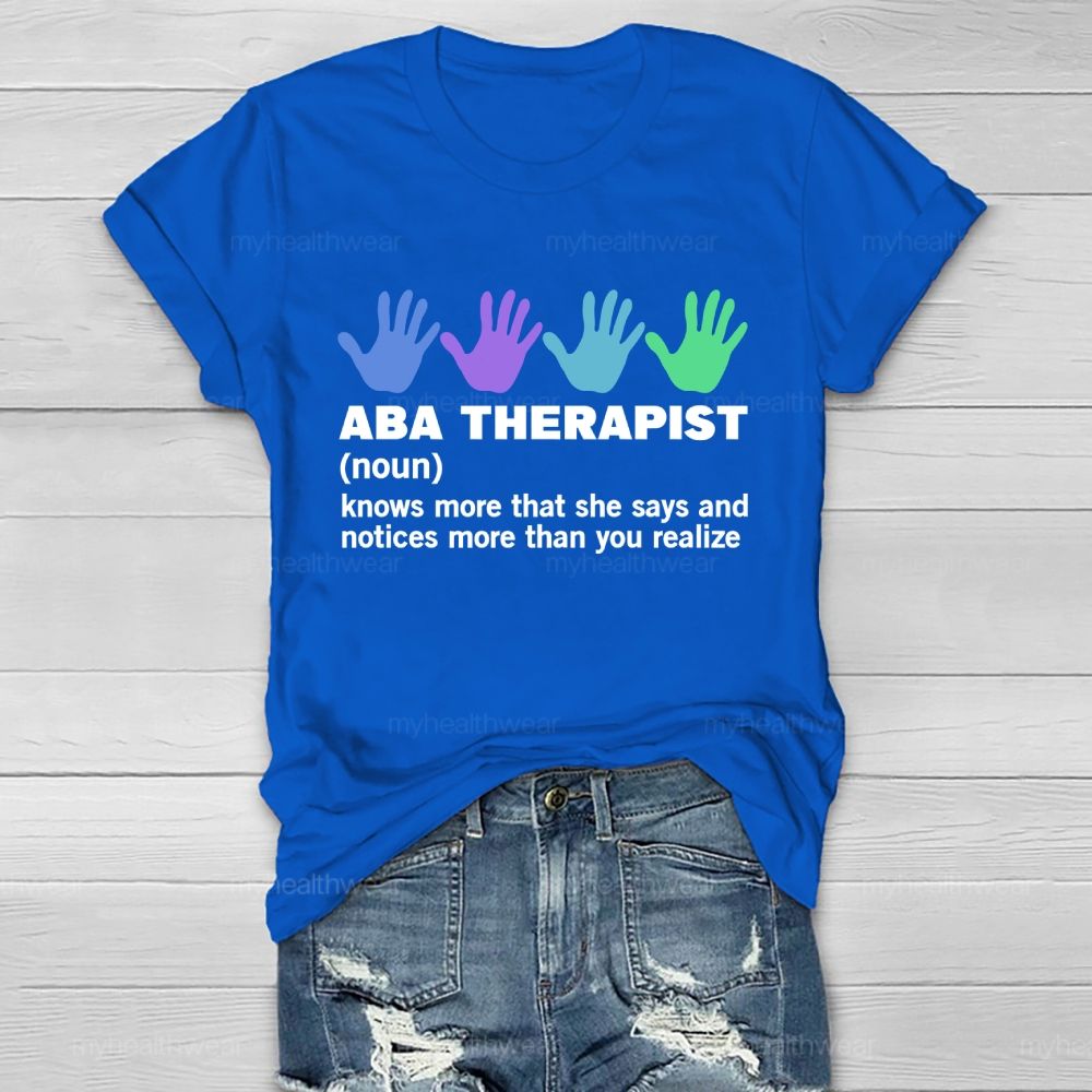 ABA Therapist Healthwear T-shirt