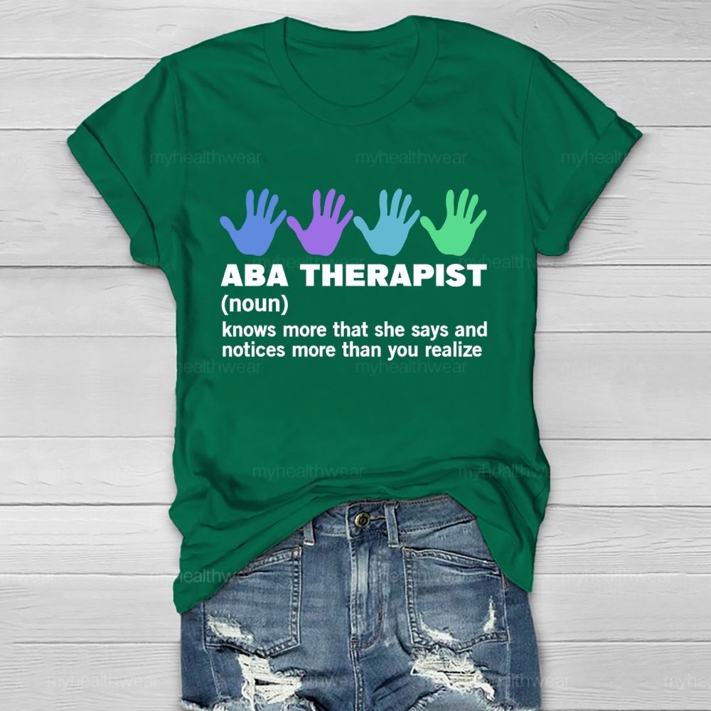 ABA Therapist Healthwear T-shirt