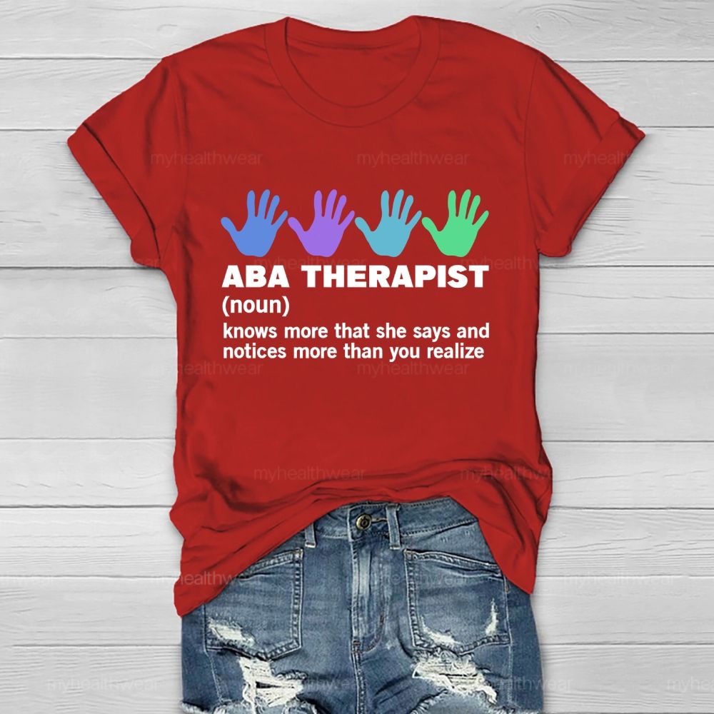 ABA Therapist Healthwear T-shirt