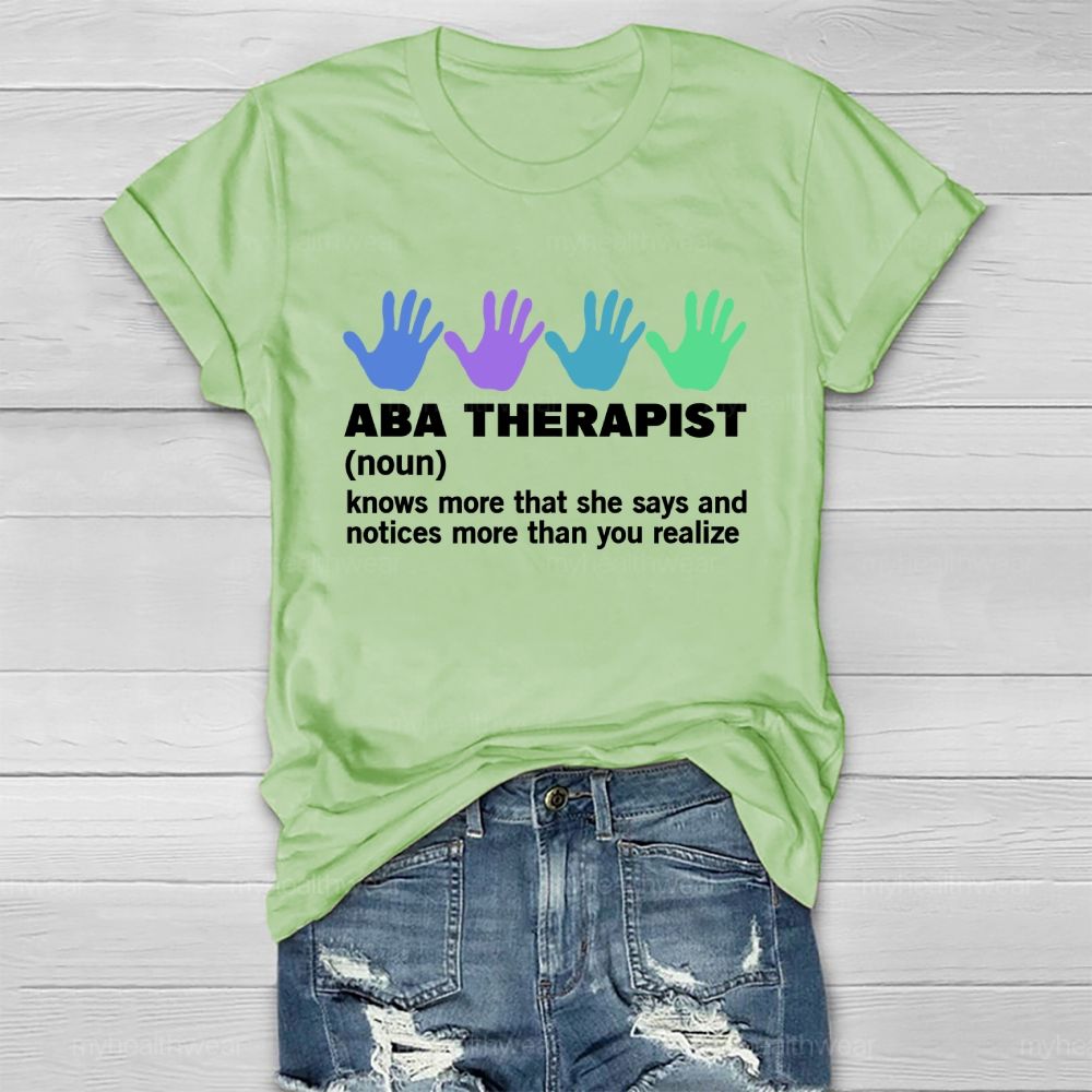 ABA Therapist Healthwear T-shirt