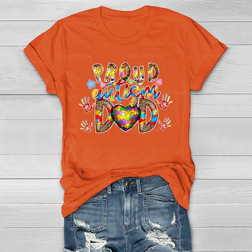 Proud Autism Dad Healthwear T-shirt