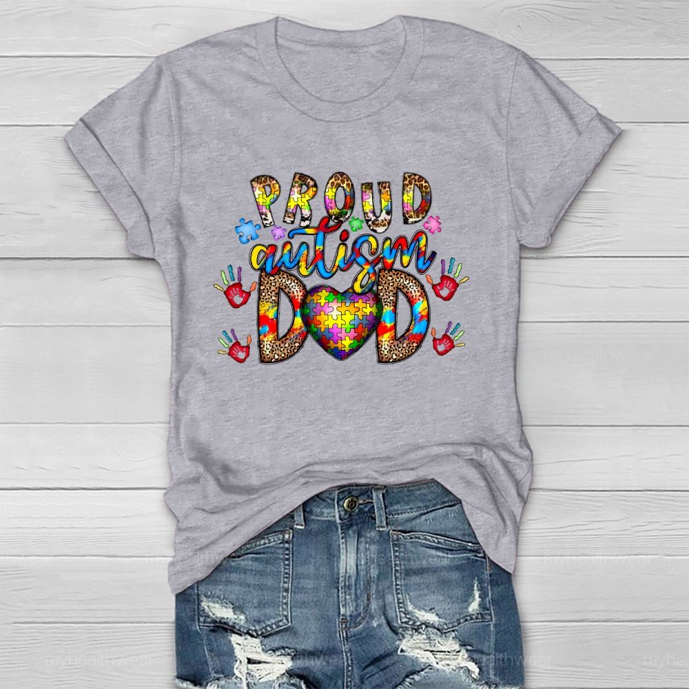 Proud Autism Dad Healthwear T-shirt