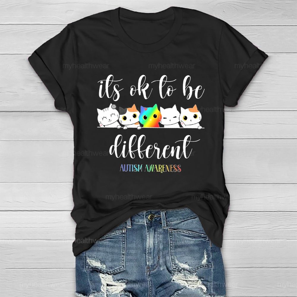 Autism Awareness It's Ok To Be Different Healthwear T-shirt