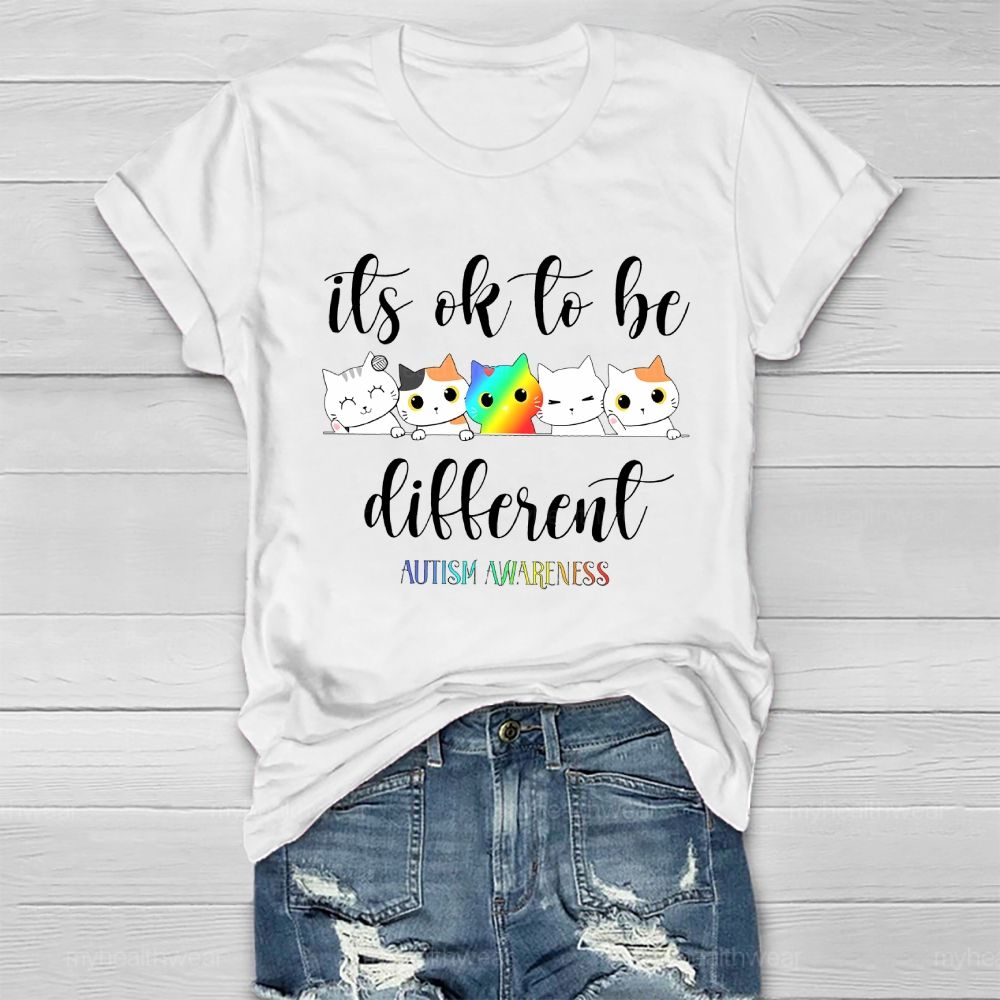 Autism Awareness It's Ok To Be Different Healthwear T-shirt