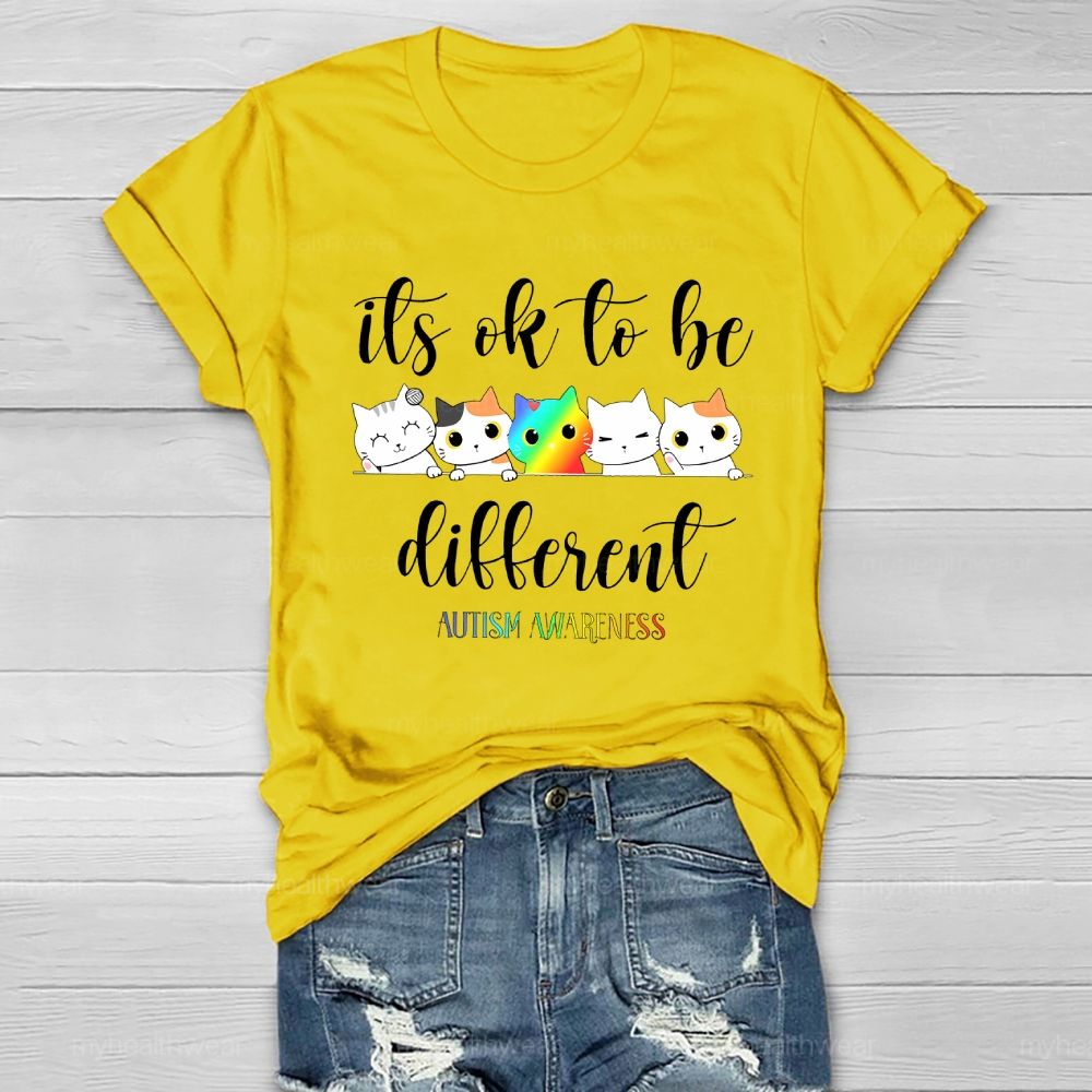 Autism Awareness It's Ok To Be Different Healthwear T-shirt