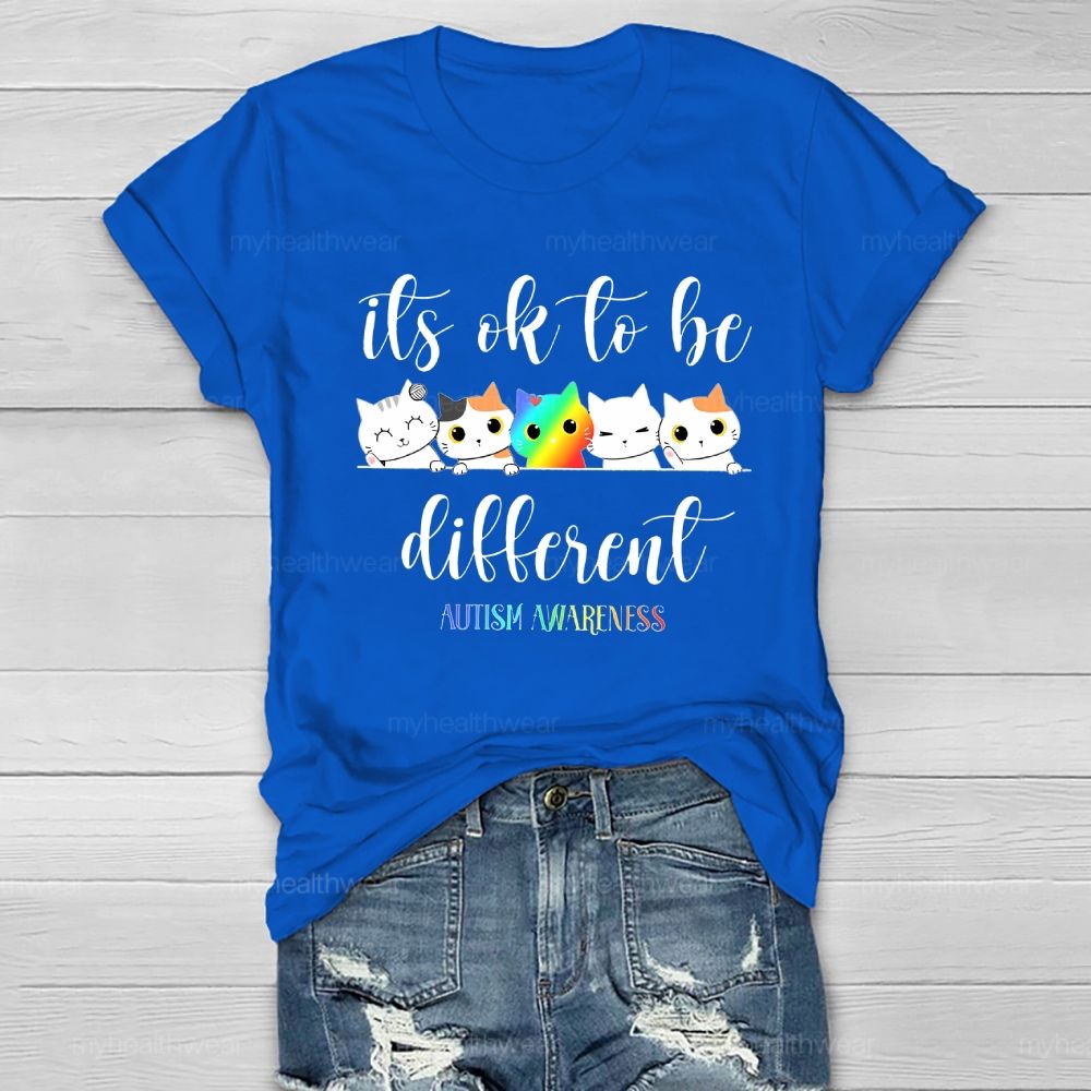 Autism Awareness It's Ok To Be Different Healthwear T-shirt