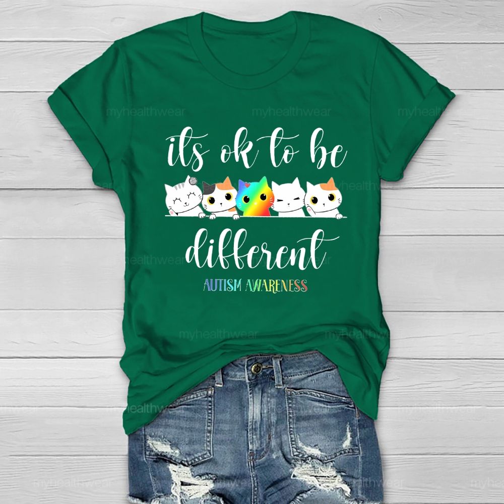 Autism Awareness It's Ok To Be Different Healthwear T-shirt