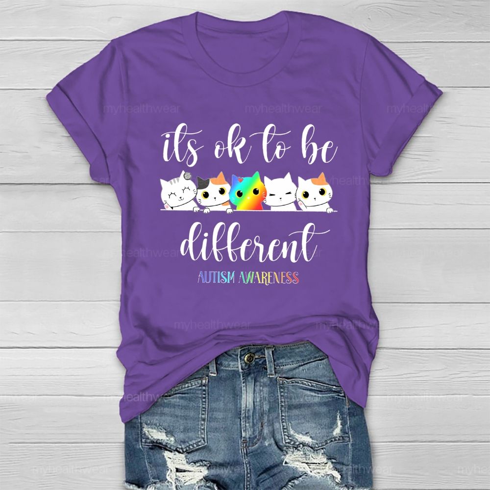 Autism Awareness It's Ok To Be Different Healthwear T-shirt