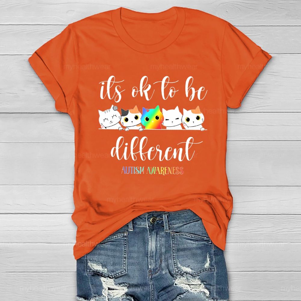Autism Awareness It's Ok To Be Different Healthwear T-shirt