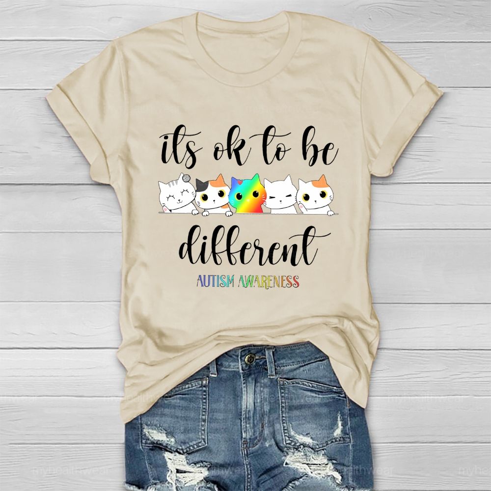 Autism Awareness It's Ok To Be Different Healthwear T-shirt