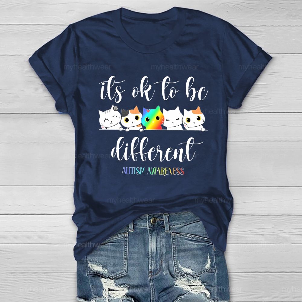 Autism Awareness It's Ok To Be Different Healthwear T-shirt