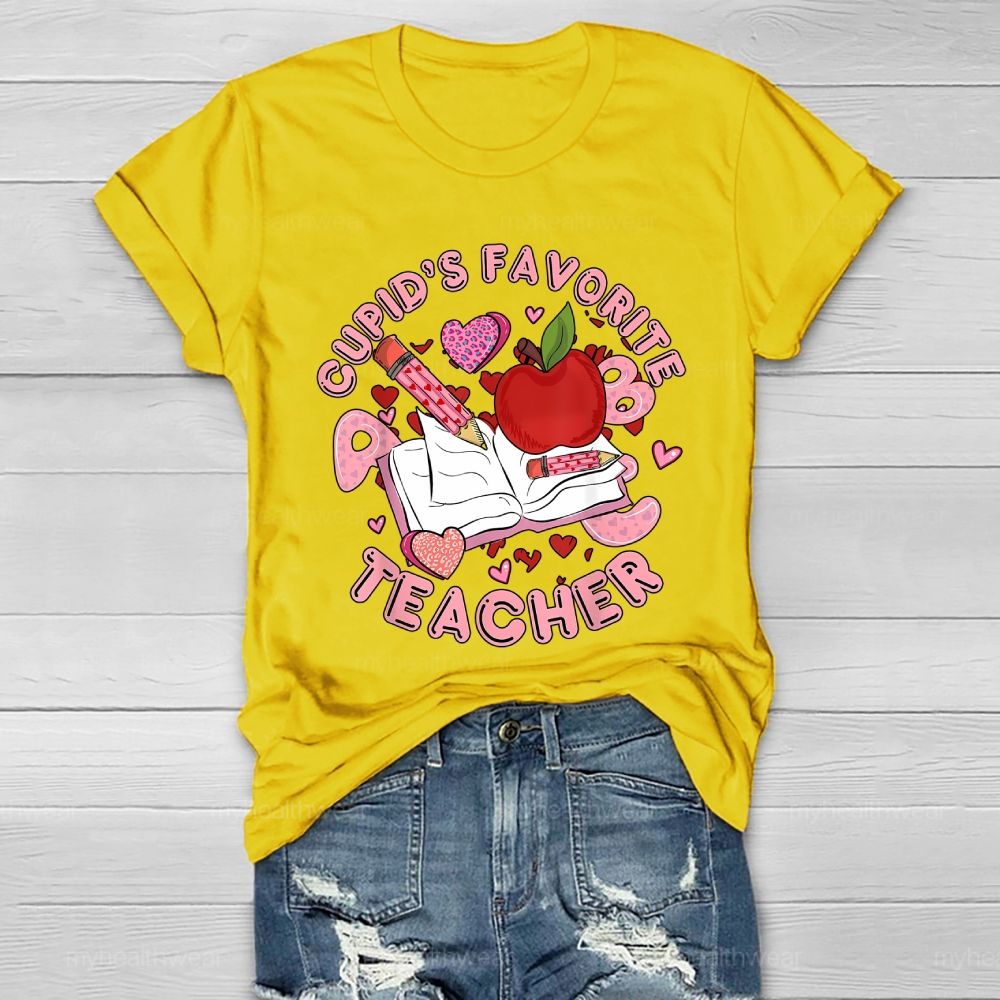 Cupid's Favorite Teacher Healthwear T-shirt