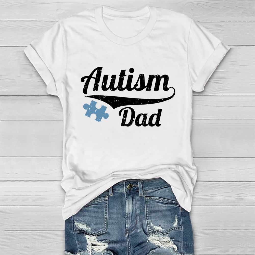 Autism Dad Puzzle Healthwear T-shirt
