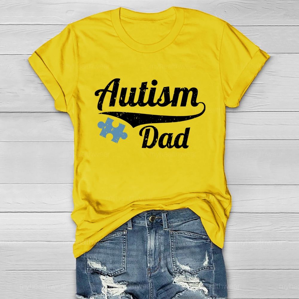 Autism Dad Puzzle Healthwear T-shirt