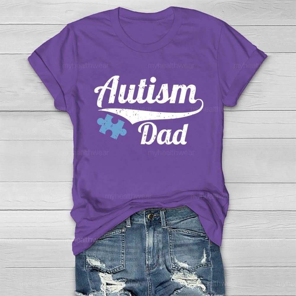 Autism Dad Puzzle Healthwear T-shirt