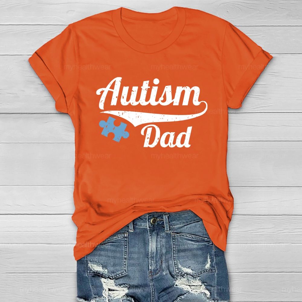 Autism Dad Puzzle Healthwear T-shirt
