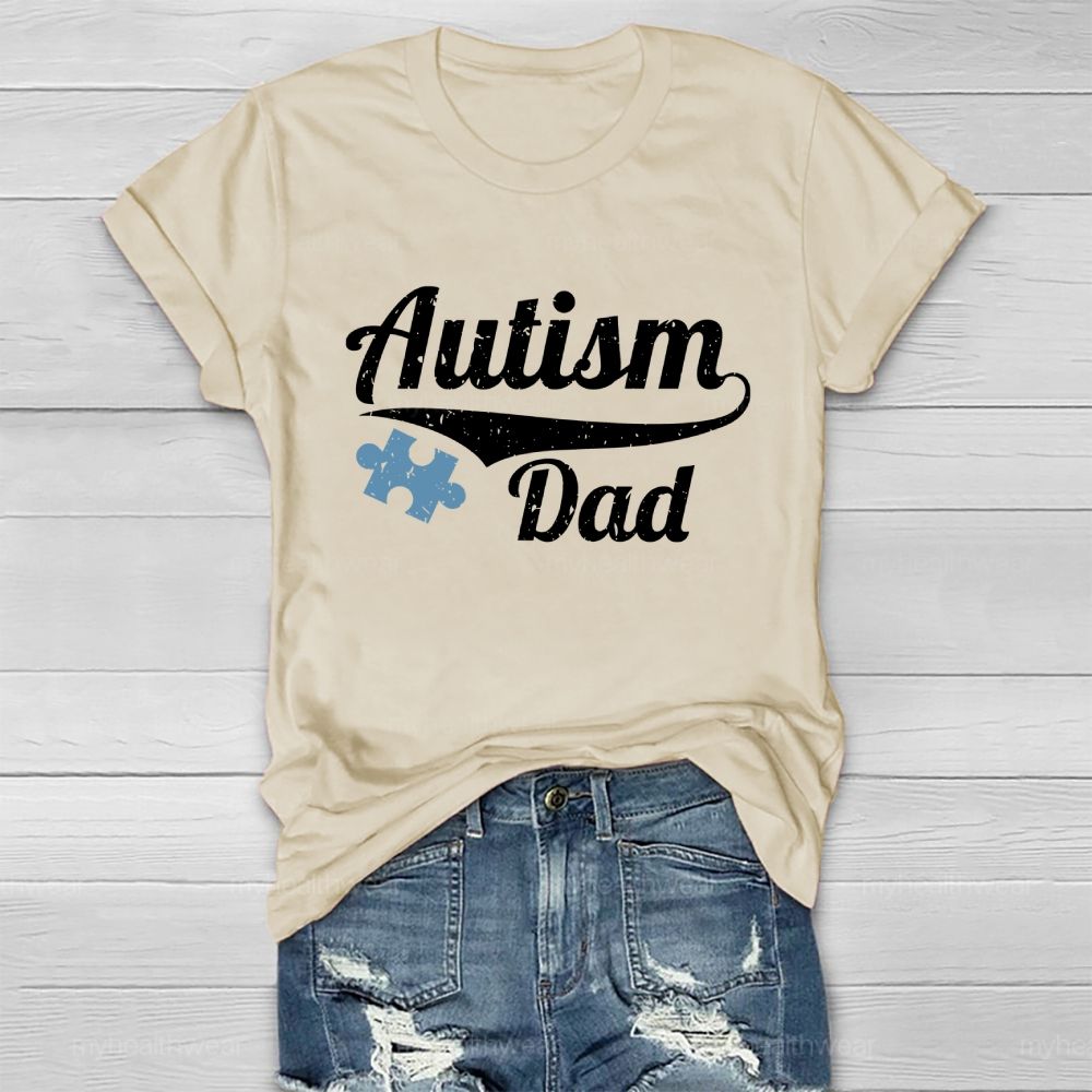 Autism Dad Puzzle Healthwear T-shirt