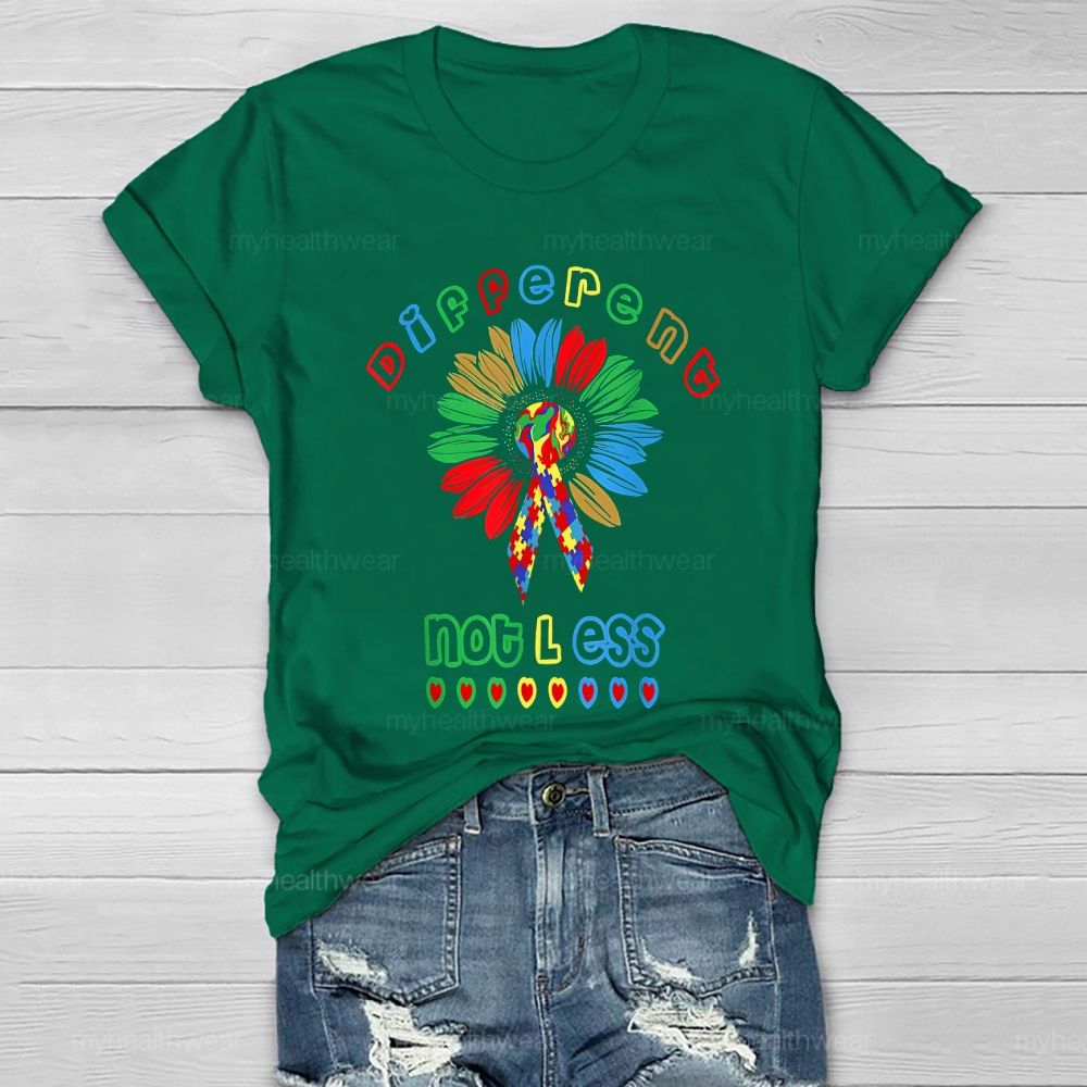 Different Not Less Sunflower Healthwear T-shirt