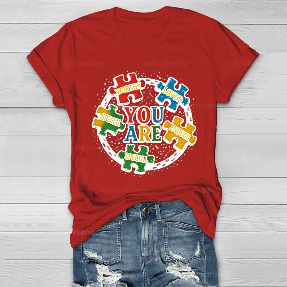 You Are Worthy Loved Healthwear T-shirt