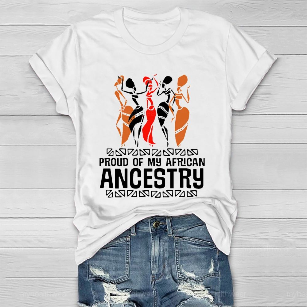 Proud Of My African Ancestry Healthwear T-shirt