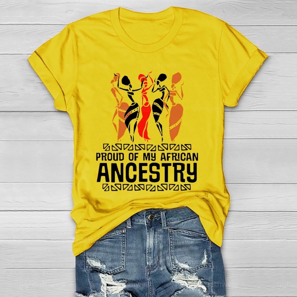 Proud Of My African Ancestry Healthwear T-shirt