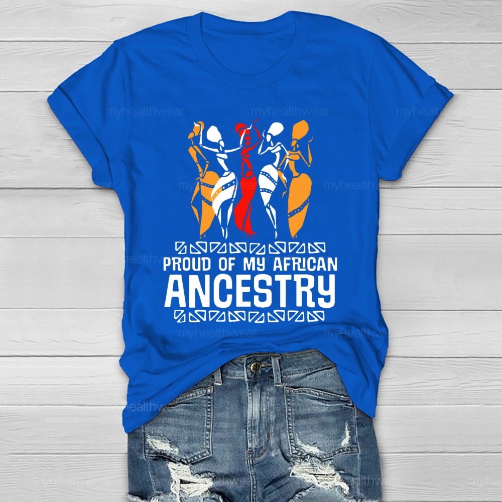 Proud Of My African Ancestry Healthwear T-shirt