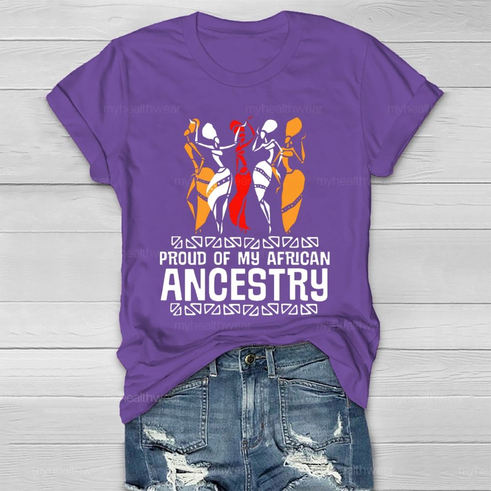 Proud Of My African Ancestry Healthwear T-shirt