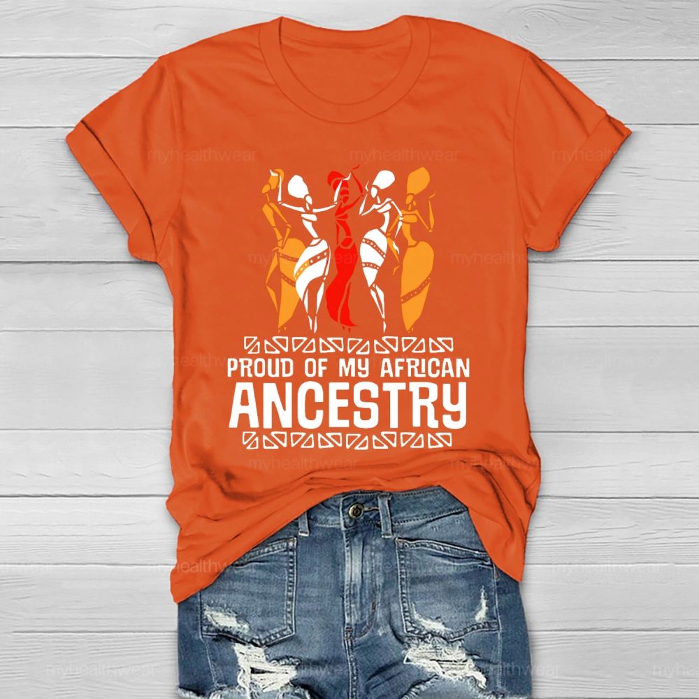 Proud Of My African Ancestry Healthwear T-shirt
