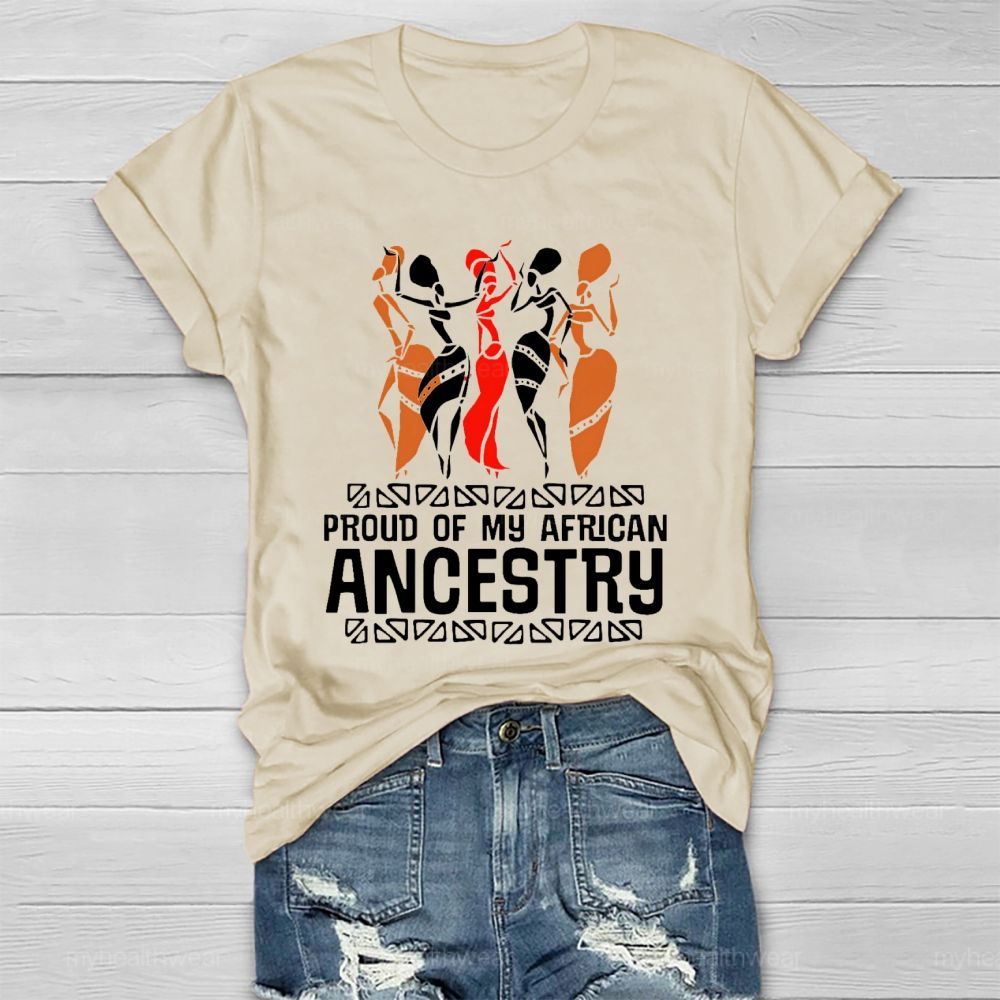 Proud Of My African Ancestry Healthwear T-shirt