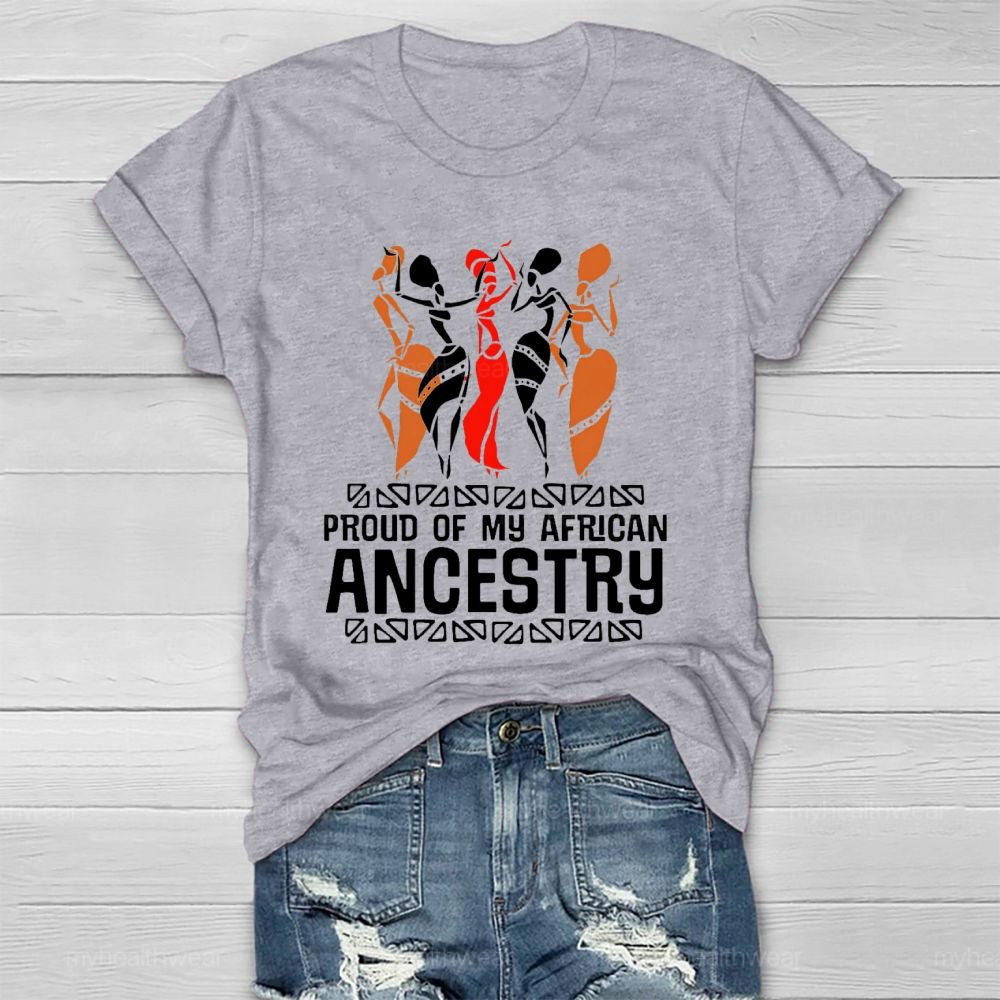 Proud Of My African Ancestry Healthwear T-shirt