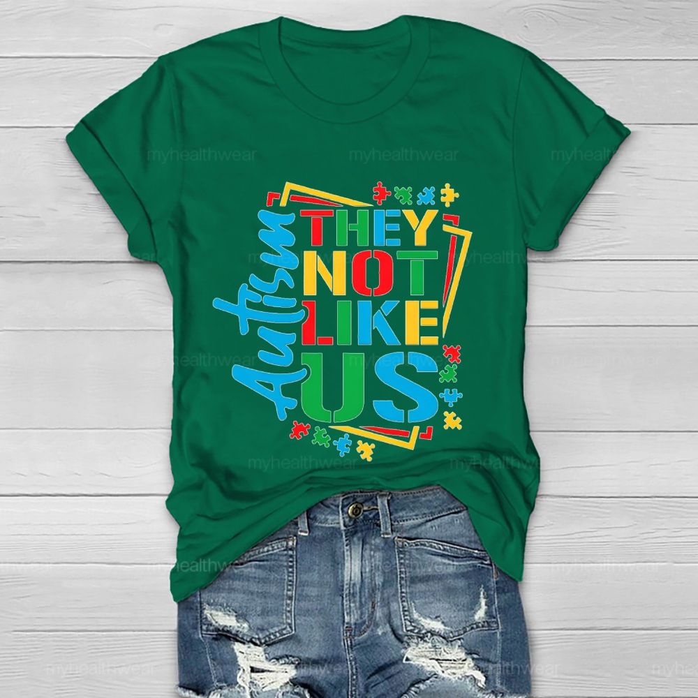 Autism-They Not Like Us Healthwear T-shirt