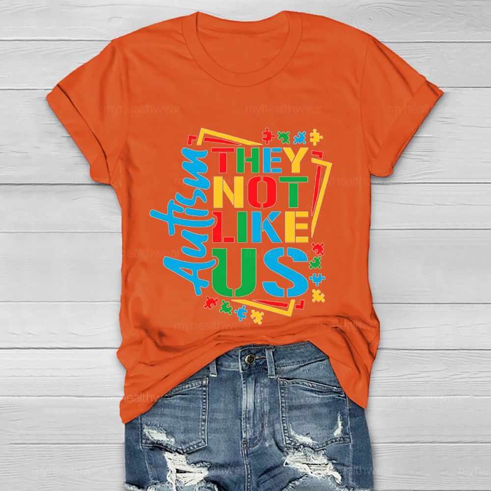 Autism-They Not Like Us Healthwear T-shirt
