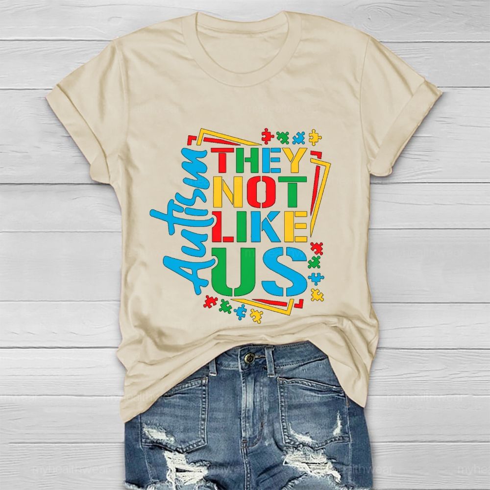 Autism-They Not Like Us Healthwear T-shirt