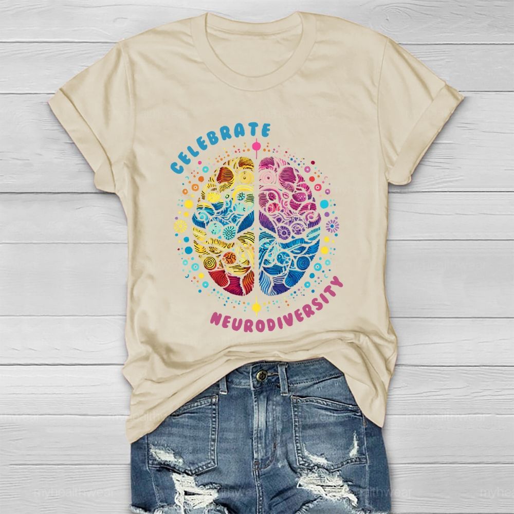 Celebrate Neurodiversity Healthwear T-shirt