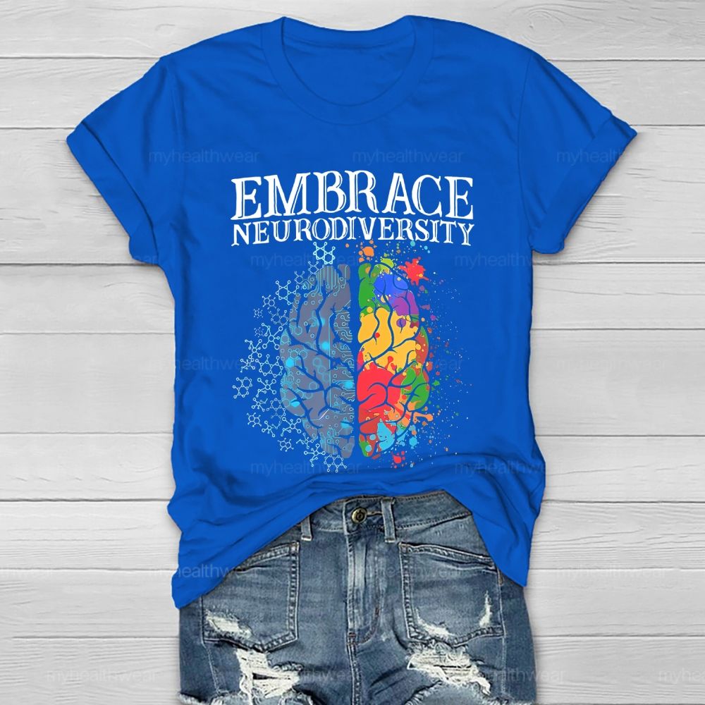 Embrace Neurodiversity Brain Healthwear T-shirt