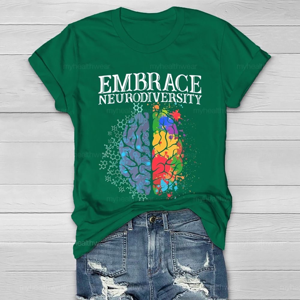 Embrace Neurodiversity Brain Healthwear T-shirt