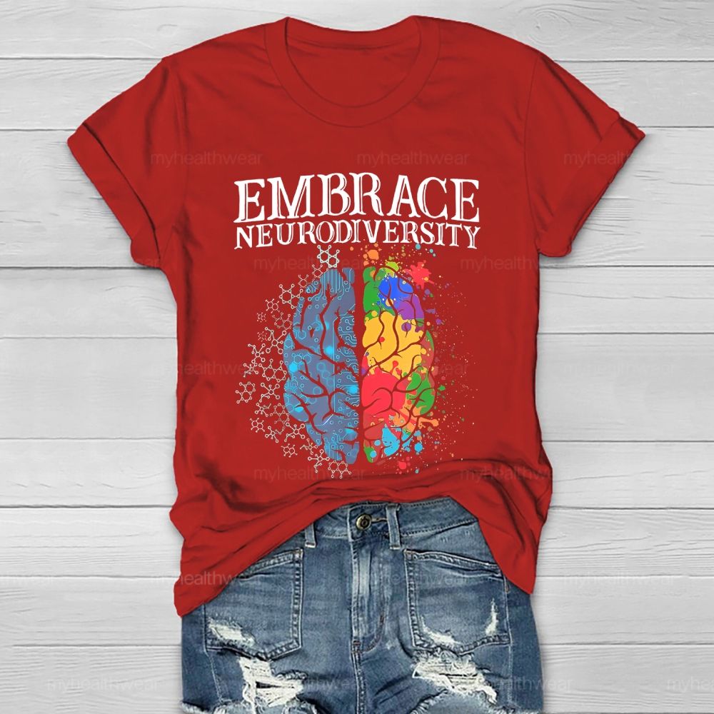 Embrace Neurodiversity Brain Healthwear T-shirt